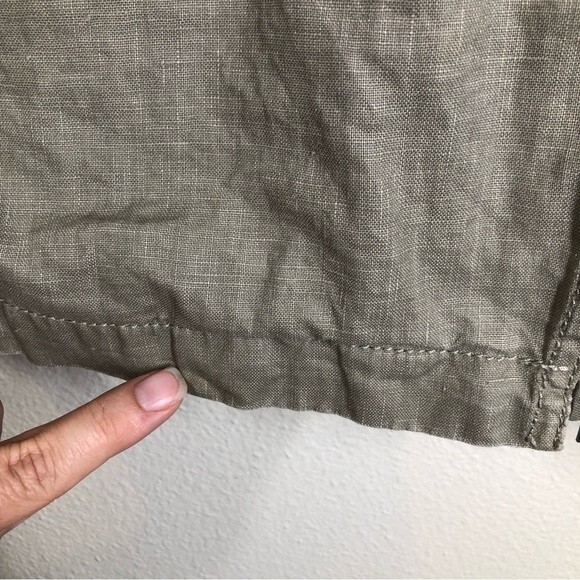 Eileen Fisher Organic Linen Moto Jacket Zip Up XL - Picture 9 of 10